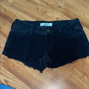 Hollister Black Jean Shorts